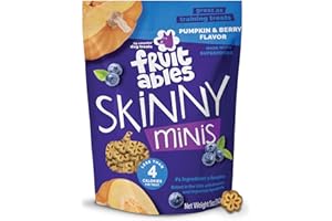 Fruitables Skinny Mini Dog Treats, Healthy Pumpkin Treat for Dogs, Low Calorie & Delicious, Puppy Training, No Wheat, Corn or Soy, Made in the USA, Pumpkin and Berry Flavor, 5oz