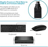 Maplin USB-A Female to PS2 Male Adapter Converter Keyboard Mouse PC Computer view 4