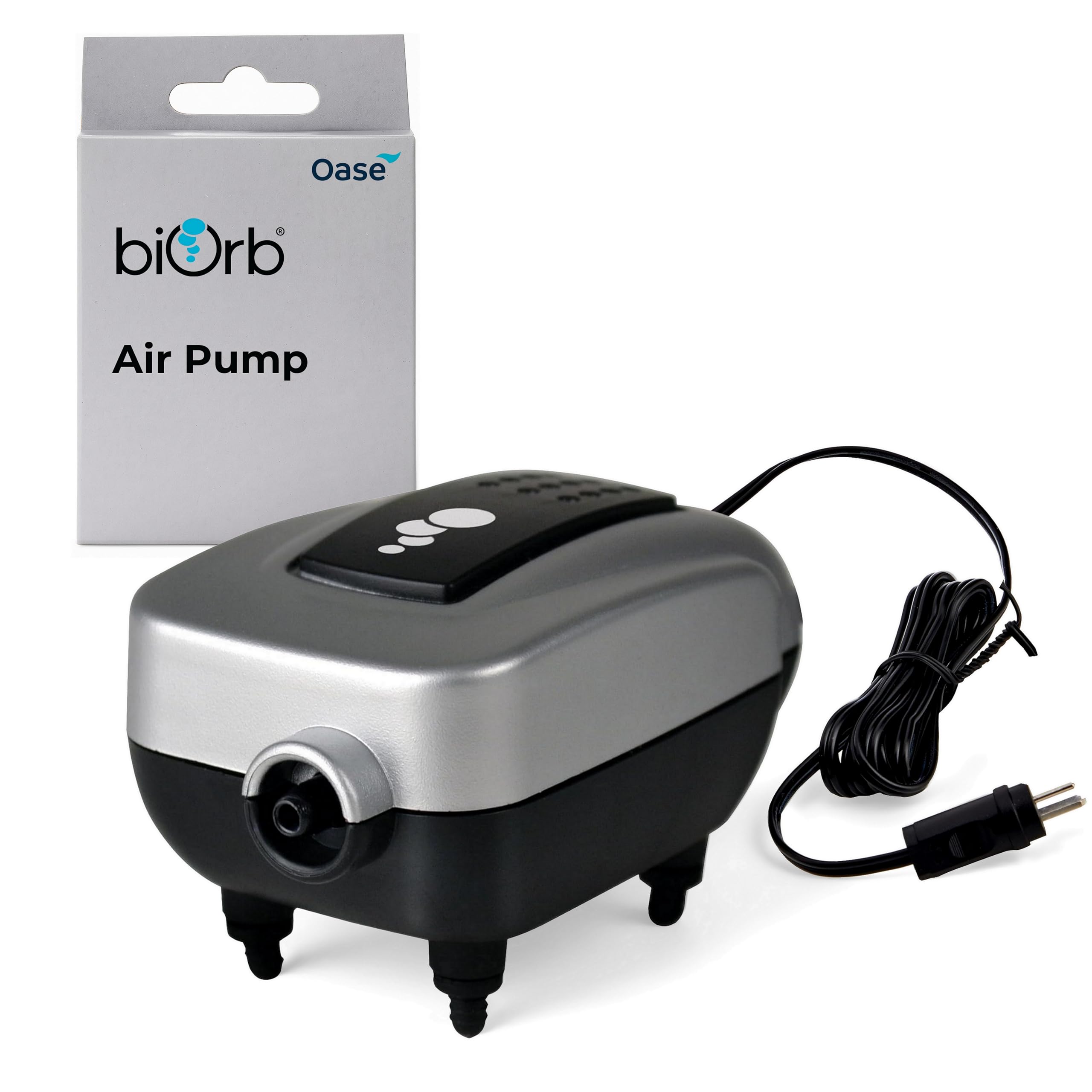 biOrb Fish Tank Air Pump (Silver), Essential Fish Tank Accessories, Corded Electric Air Pump For Aquariums, Replacement For Any Sized biOrb Filter System, Easy To Install, 50 Hz (AC version)