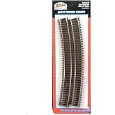 Code 83 Nickel Silver 24" Radius Snap Track (6/Bx) HO Scale Atlas Trains