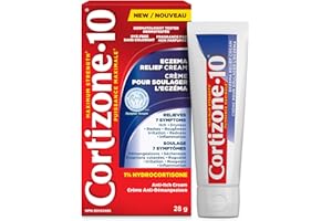 Cortizone-10 Eczema Relief Cream, Maximum Strength 1% Hydrocortisone, Fast-Acting, Anti-Itch Cream, Relieves Itching Associat