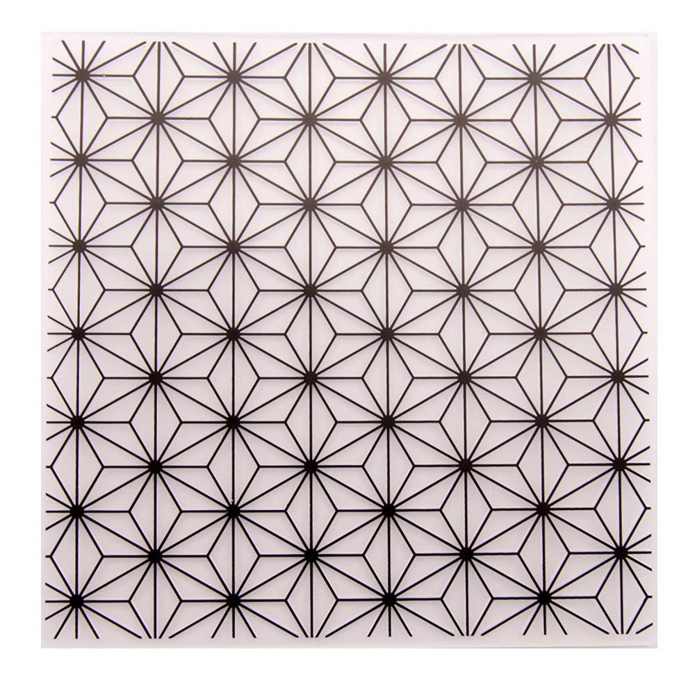 Diamond Star Texture Background Plastic Embossing Folder for Scrapbook DIY Album Card Tool Plastic Template Folders