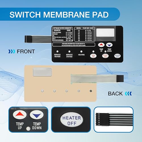 Small Pool Heater 2023 Upgraded 42002-0007S 461105 Pool Heater Control Board Kit Compatible With Mastertemp Sta-Rite Max-E-Therm Pentair Mastertemp 250 Parts