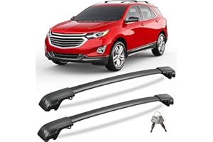 KINGGERI 300lbs Lockable Roof Rack Cross Bars Compatible with 2018-2024 Chevy Chevrolet Equinox & GMC Terrain.Heavy Duty Aluminum Roof Rails Crossbars Luggage Kayak Canoe Snowboard SUV Accessories