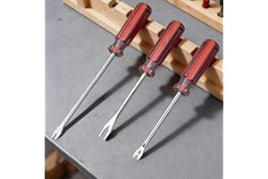 3 Pack Pry Tool Set with Ergonomic Precision Handle and Multi Use Tips, Compact Organizer Kit for Home Office Desk and DIY Pr