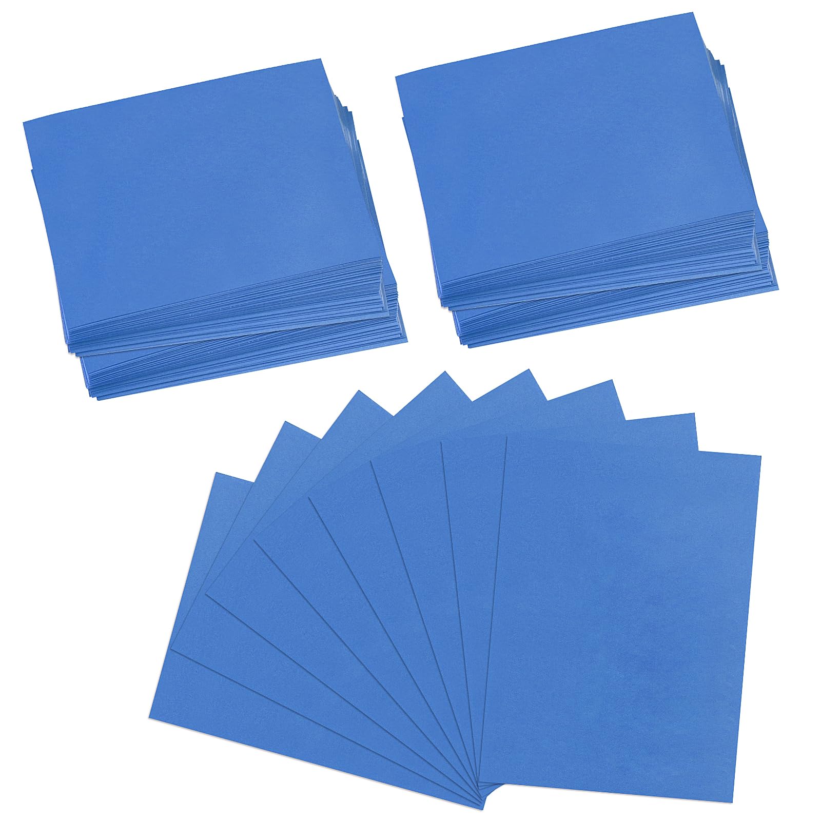Homgaty 300 Pcs Standard Card Sleeves, Blue, Clear Deck Protectors for Pokemon, Trading Card, Magic