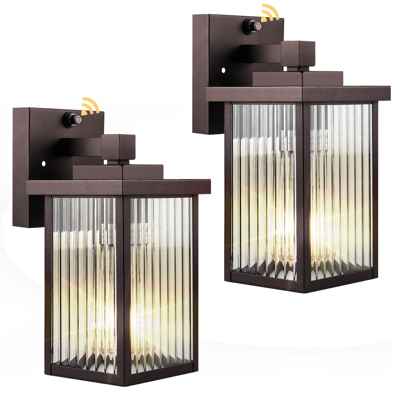 Photo 1 of ***MISSING HARDWARE***

hameso 2 Pack Dusk to Dawn Outdoor Lighting, Waterproof Outdoor Porch Light with Tempered Glass, Outdoor Light Fixture for House Exterior Front Door Garage Patio(Oil-Rubbed Bronze)