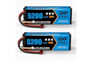 DXF 3S LiPo Battery 11.1V 5200mAh 100C Graphene Hard Shell with Deans T Connector for RC Car Truck Buggy Truggy Monster Truck