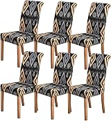 HZDHCLH Chair Covers Slipcovers 6 PCS Stretch Removable Washable Dining Chair
