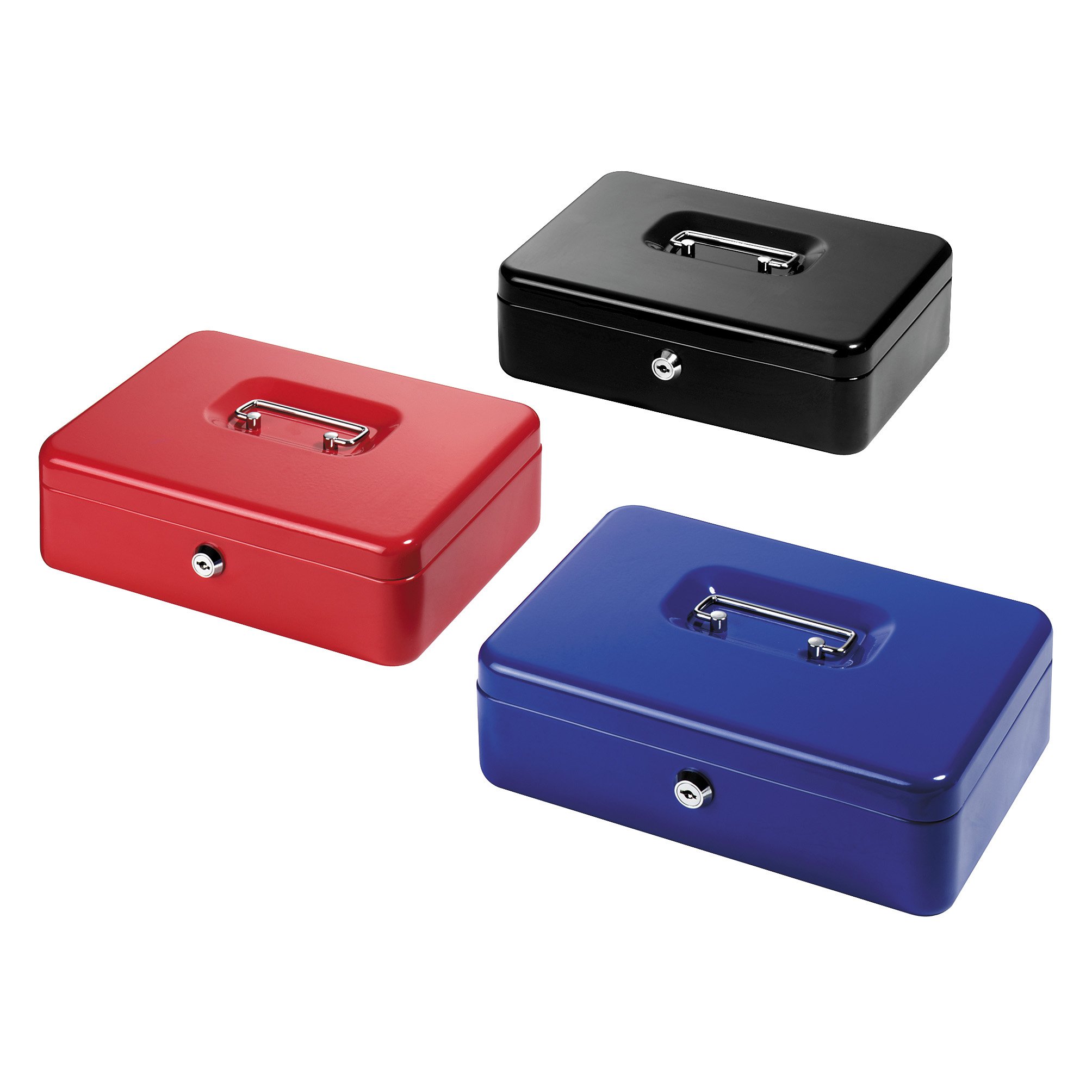 Herlitz 25.5x18.5x8.5cm Large Cash Box - Assorted Colours