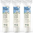 Sky Organics Organic Cotton Rounds for Sensitive Skin, 100% Pure GOTS Certified Organic for Beauty & Personal Care, 300 ct