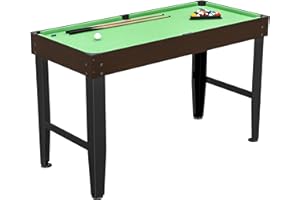 Soozier 55" Mini Pool Table, Portable Billiard Table Set with 2 Cues, 16 Balls, Triangle, 2 Chalks, Brush, Pool Game Set for 