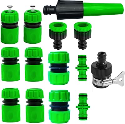 YAAVAAW 14Pack Hose Tap Connector Kit for Garden Hose 1/2" Quick Connect