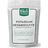 Potassium Metabisulfite (100g)| Packed in Canada| 100% Pure Food-Grade and Kosher Friendly Additive| Preservative and Antioxi