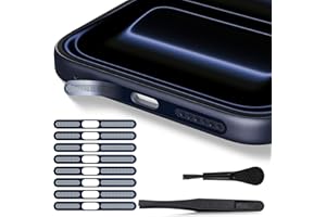 8PCS iPhone Speaker Dust Cover Protector Compatible with iPhone 17 Pro Max Earpiece Speaker Mesh Anti Dust Adhesive Sticker, 