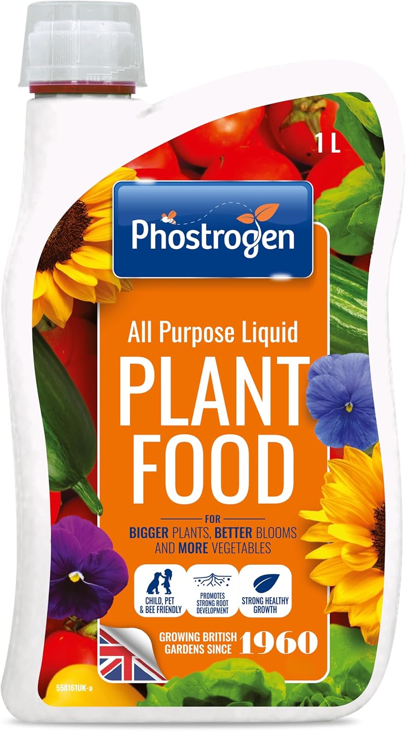 Phostrogen All Purpose Liquid Plant Food 1L Fertiliser for Plants Edibles
