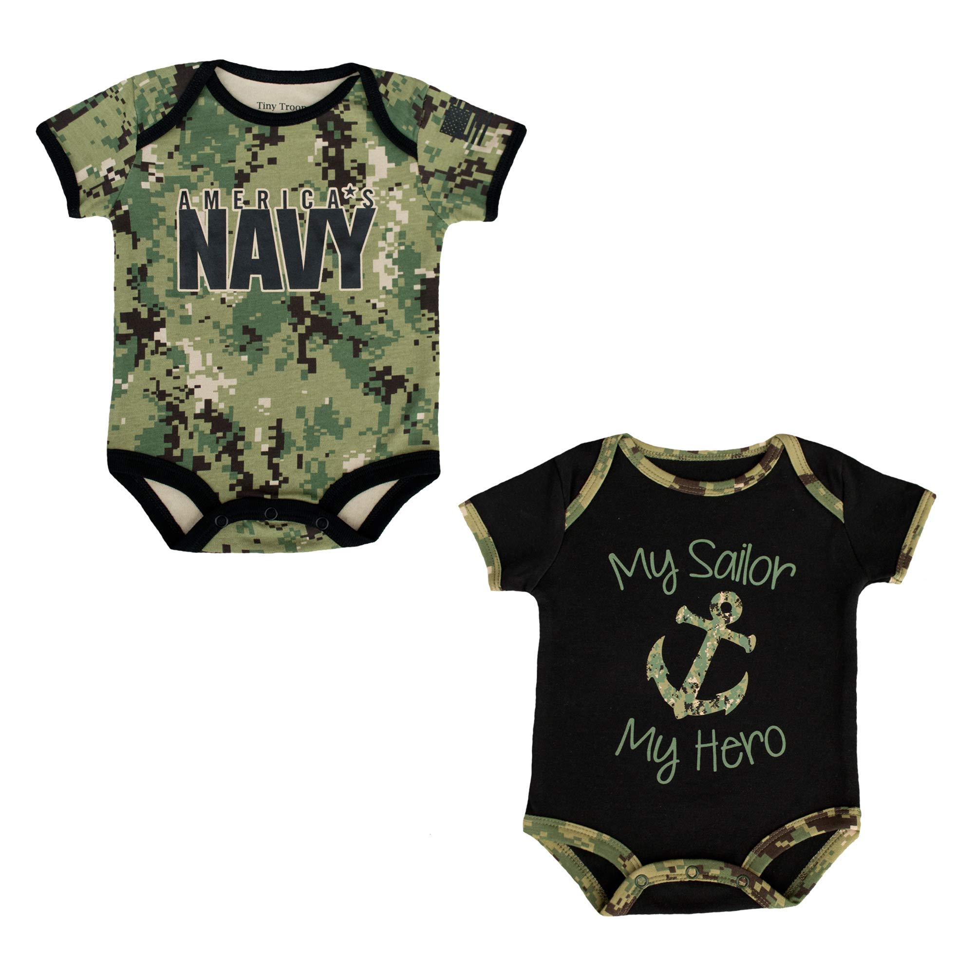 TROOPER NAVY NWU III 2 PK BODYSUITS