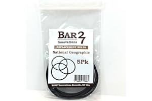 GENERIC Bar27 Innovations Brand Rock Tumbler Replacement Drive Belt 5 Pack Compatible with National Geographic Pro & Hobby, Dr. Cool, Dan & Darcy Tumbler Brand tumblers