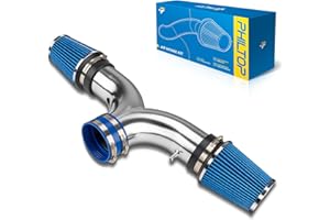 PHILTOP 3.5" Cold Air Intake Kit System Compatible with Dodge Ram 1500 2002-2007 3.7L/4.7L V8, High Performance, Blue