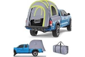 XPORTION Pickup Truck Tent Waterproof PU2000mm Double Layer Truck Bed Tent for Camping Portable 5.5-6.5 FT