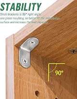 JatilEr 10 Pcs Angle Brackets 30x30mm 90 Degree Stainless Steel with 20 Screws view 4