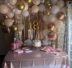 DUOBAO Sequin Backdrop 4x7Ft