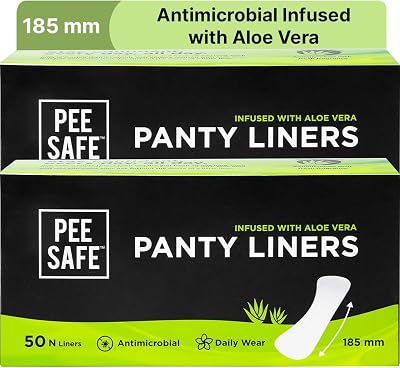 PEESAFE Aloe Vera Panty Liners 185mm Pack of 100