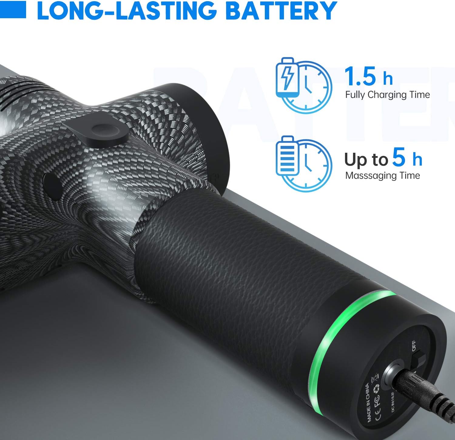 Upgraded Massage Gun Deep Tissue for Athletes, 20 Speed Percussion Muscle Massager for Pain Relief, Handheld Electric Body Massager for Back Neck, Cordless Vibration Massager, Quiet Brushless Motor: Health & Personal Care