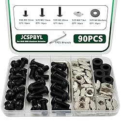 90 pcs M8 T Nut Screws Kit for 4040 4080 Aluminum