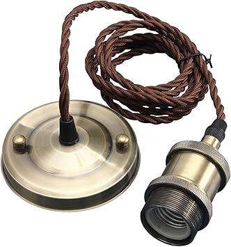 Kingso Vintage Hanging Pendant Light Kit Modern Retro Industrial