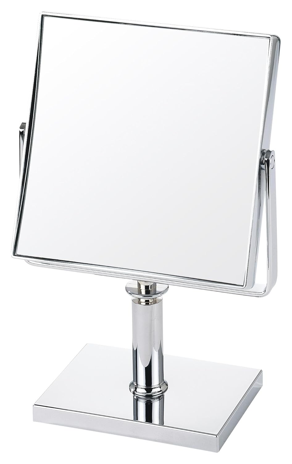 Danielle 5x Magnification 15 cm Wide Square Pedestal Mirror Chrome eBay