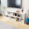 Tidyard-Mesa-para-TV-Aparador-para-TV-Mueble-TV-Salon-Mesa-Television-Mueble-Comedor-Consta-de-2-Eestantes-en-Forma-de-L Tidyard-Mesa-para-TV-Aparador-para-TV-Mueble-TV-Salon-Mesa-Television-Mueble-Comedor-Consta-de-2-Eestantes-en-Forma-de-L