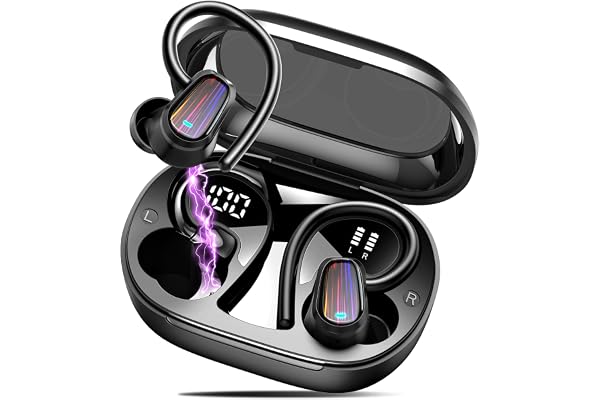 Wireless Earbuds, 50H Bluetooth 5.4 Headphones Sport, Bluetooth Earbuds with ENC Noise Canceling, HiFi Stereo Sound Wireless 