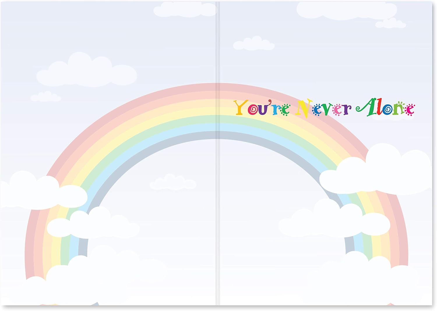 Clarabelle Cards - You're Never Alone - Supportive, White, 5 x 7 inch - Image 3