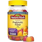 Nature Made Prebiotic Fiber Gummies for Adults and Kids, Fiber Supplement for Digestive System Support, 90 Gummies