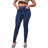 KQTFT Women's Skinny Jeans High Waist Butt Lifting Denim Pants