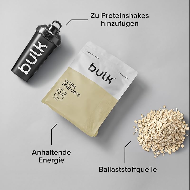 Fein Gemahlene Haferflocken, Oats, Schokolade, 1 kg, 20 Portionen, Verpackung Kann Variieren