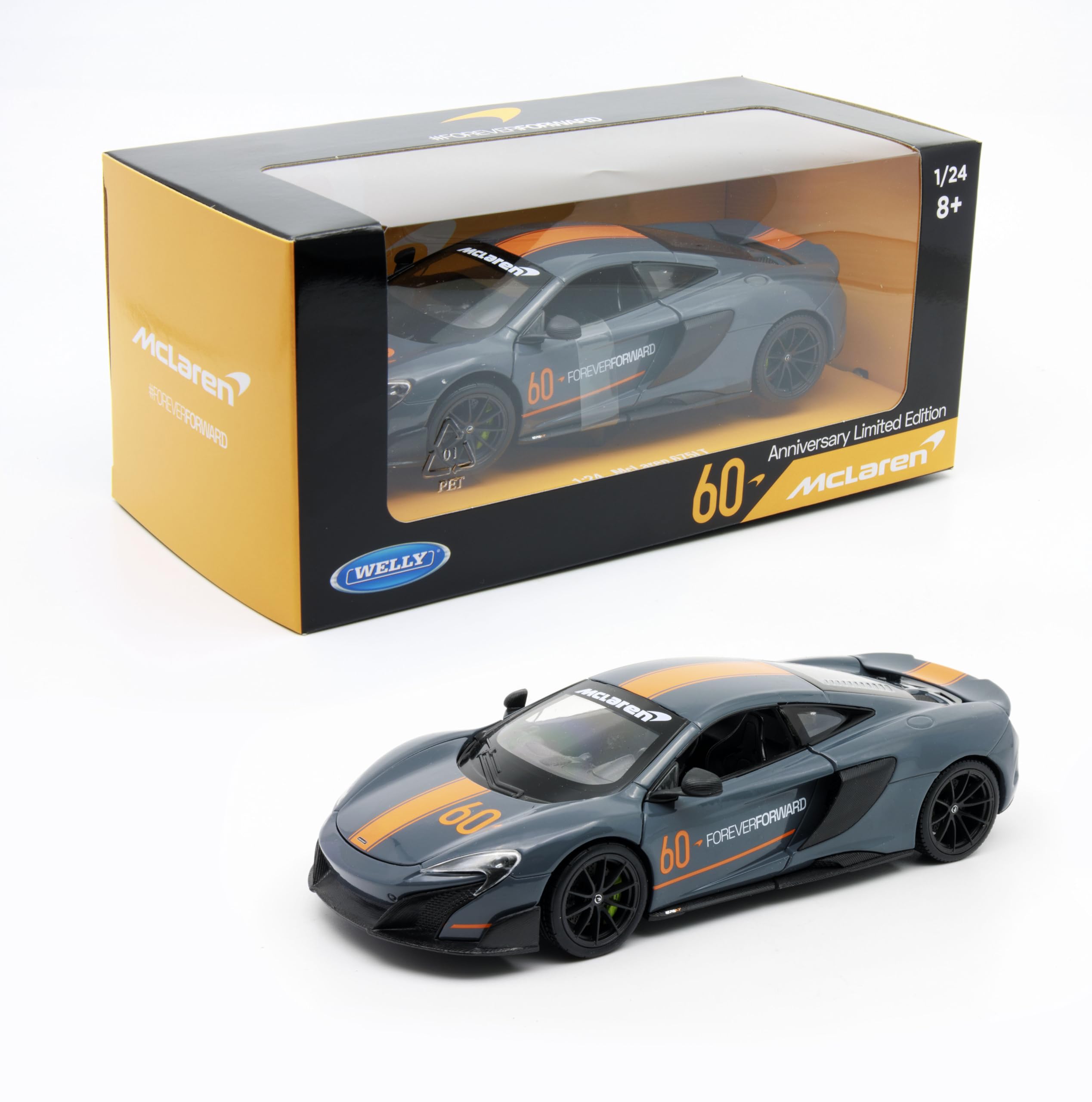 OPO 10 - 1/24 car compatible with McLaren 675LT COUPE - Welly 24089S-W