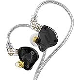 KZ ZS10 Pro X in Ear Monitor, Upgraded 4BA 1DD KZ Headphone Multi Driver in Ear Earphone IEM with Alloy Faceplace Detachable 