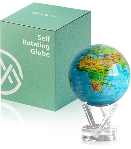 Amazon.com: MOVA Self Rotating Globe, Antique Cassini Green