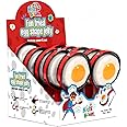 Kids Boom Fun Fried Egg Shape Jelly with Popping Candy & Jam - 780g (78g x 10pcs), Yello & Red