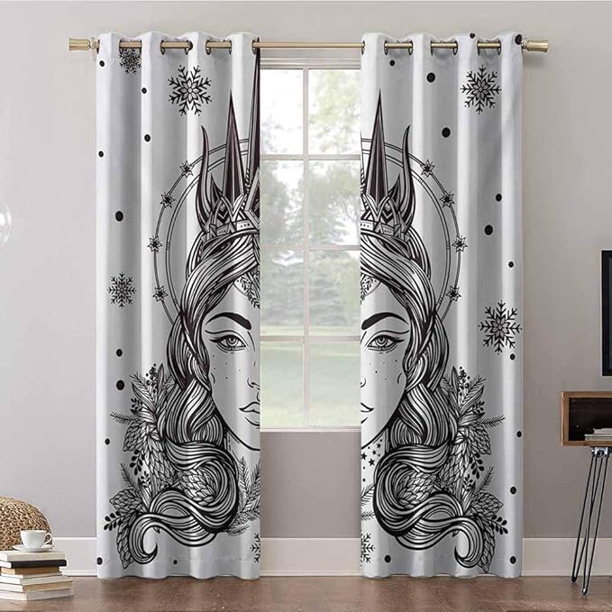 Aishare Store - Cortinas de dormitorio, 42 x 63 cm de ancho con