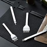 SteelFever Leather Craft Lacing Stitching Punch Hole Set 4mm Prong Pitch view 3