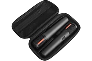 PartyBox Wireless Microphone Carrying Case for JBL PartyBox Wireless Two Mic Portable Microphones Travel Bag Storage Box for 