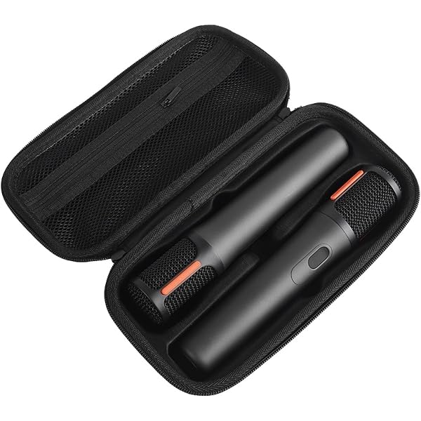 Chyley Étui De Rangement Microphone Sans Fil JBL – Sac Robuste Pour 2 Micros + Accessoires