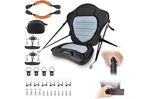 HLOGREE 1/2PCK Kayak Seats,Thicken Seat Cushion for Kayak,Padded Kayak Seat,Canoe Seats with Back Support,Kayak Replacement Parts,Kayak Seat Cushion,for Yak Ocean Sup Canoe,with Kayak Accessory