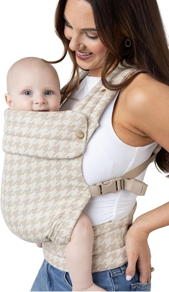 Mabē Monarch Ergonomic Baby Carrier – Premium Cotton Soft Structured Newborn to Toddler Carrier with Hip-Healthy Design, 3 Ca