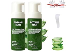 QFIBKR Botane Man Hair Removal, Botane Hair Removal, Botany Men HairRemoval, Quick & Gentle for Face, For Face Body & Intimate, Moisturizing Nourishing Non-sticky(2Pcs)