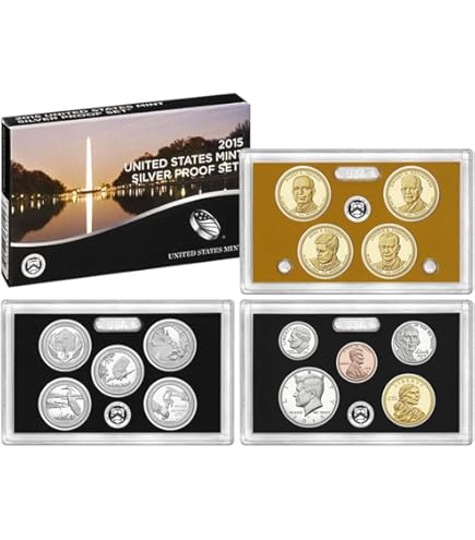 2013 S U.S. Mint 14-coin Silver Proof Set - OGP box & COA Proof at
