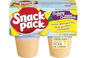 Snack Pack Pudding Lemon Meringue Pie - 48 cups total - (12 x Pack of 4)